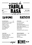 Tabula Rasa Taberna menu