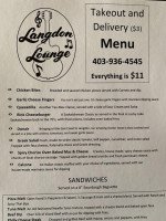 Langdon Pizza menu
