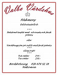 Valbo Vaerdshus menu