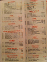 Great Wall Chinese Restaurant menu