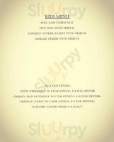 White Sulphur Springs Inn menu