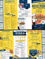 Beck's Pizza And Sandwich Shop menu