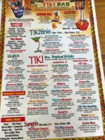 Pier Restaurant Tiki Bar menu