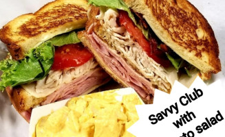 Savvy Cakes And Legendary Sandwiches food