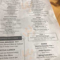 Copper Kettle Cafe menu