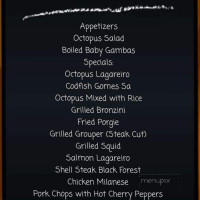 Costa Verde menu