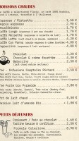 Le Caffe menu