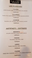 F&a Lino Pizzeria menu