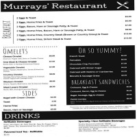 Murray's menu