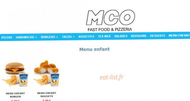 Pizzeria M.c.o menu