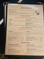 Jacob Lake Inn menu