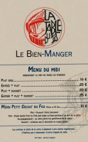 La Table Du 18 menu