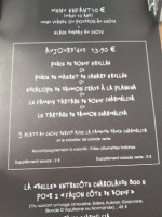 Bistro Régent menu