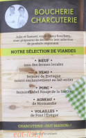 Relais Des 3 Pommes menu