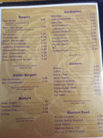 Tiger Hut Cafe menu