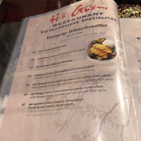 Ho Guom Restaurant, Vietnamesich Und Sushi Bar menu