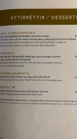 Narfeyrarstofa menu