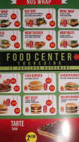 Food Center menu