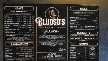 Bludso's Que menu