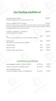Kleine Schweiz menu