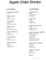 London Coffee Peddler menu
