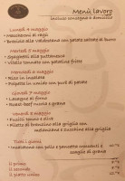 Osteria Pizzeria Petronilla menu
