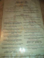 Granny J's menu