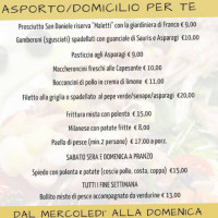 Al Tinello menu