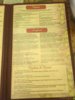 El Palomar menu