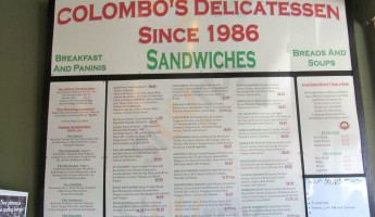 Colombo's Delicatessen Pacifica food