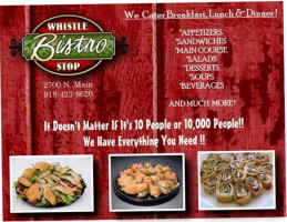 Whistle Stop Bistro menu