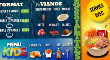Aladdin Kebab menu