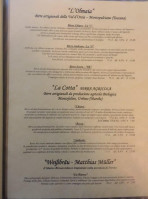 Osteria Del Sole menu