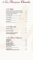 Moulin à Café menu