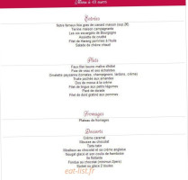 Le Croq'art Café menu