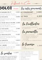 Le Carré menu