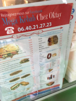 Omega Kebab Chez Oktay menu