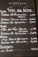Chai Nous menu