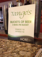 Tango's Lounge menu
