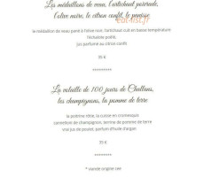 Jean-marc Pérochon menu