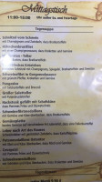 Hotel Zum Ostentor menu