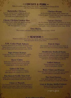 Barney Prine's Steakhouse Saloon menu