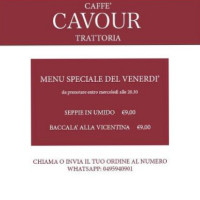 Locanda Trattoria Caffè Cavour menu