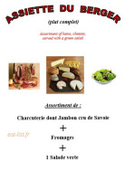 La Ferme menu