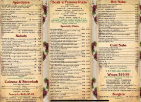 Scalis Pizza Pasta menu