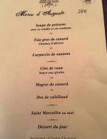 La Grotte D'auguste menu