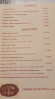 Osteria Di Venere menu