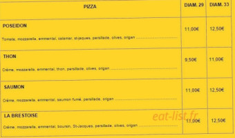 Pizzas Pat menu