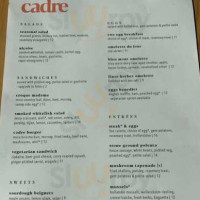 Cadre menu