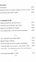 La Cane Philippe menu